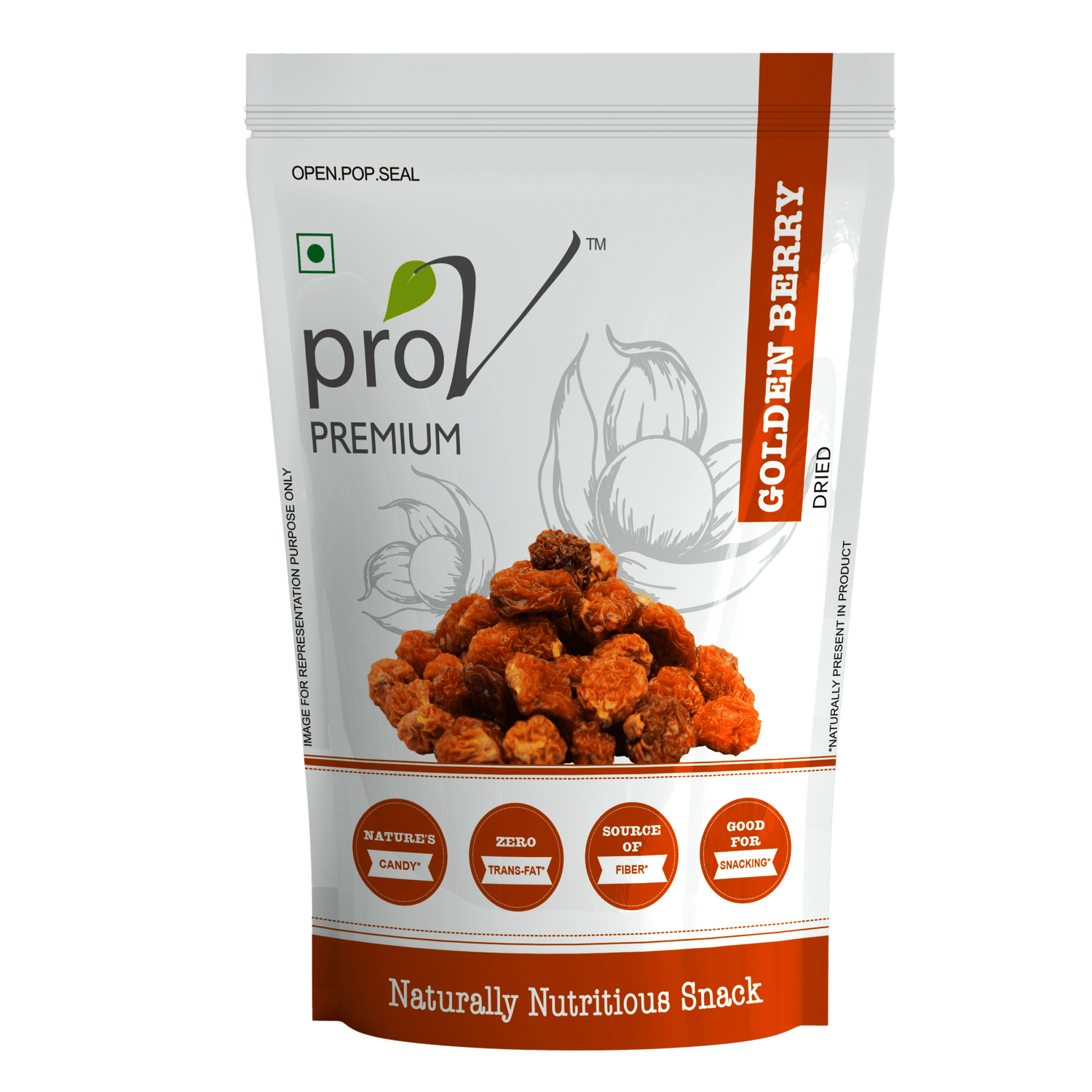 ProV Premium Golden Berry 250gms Berries Dried Fruits