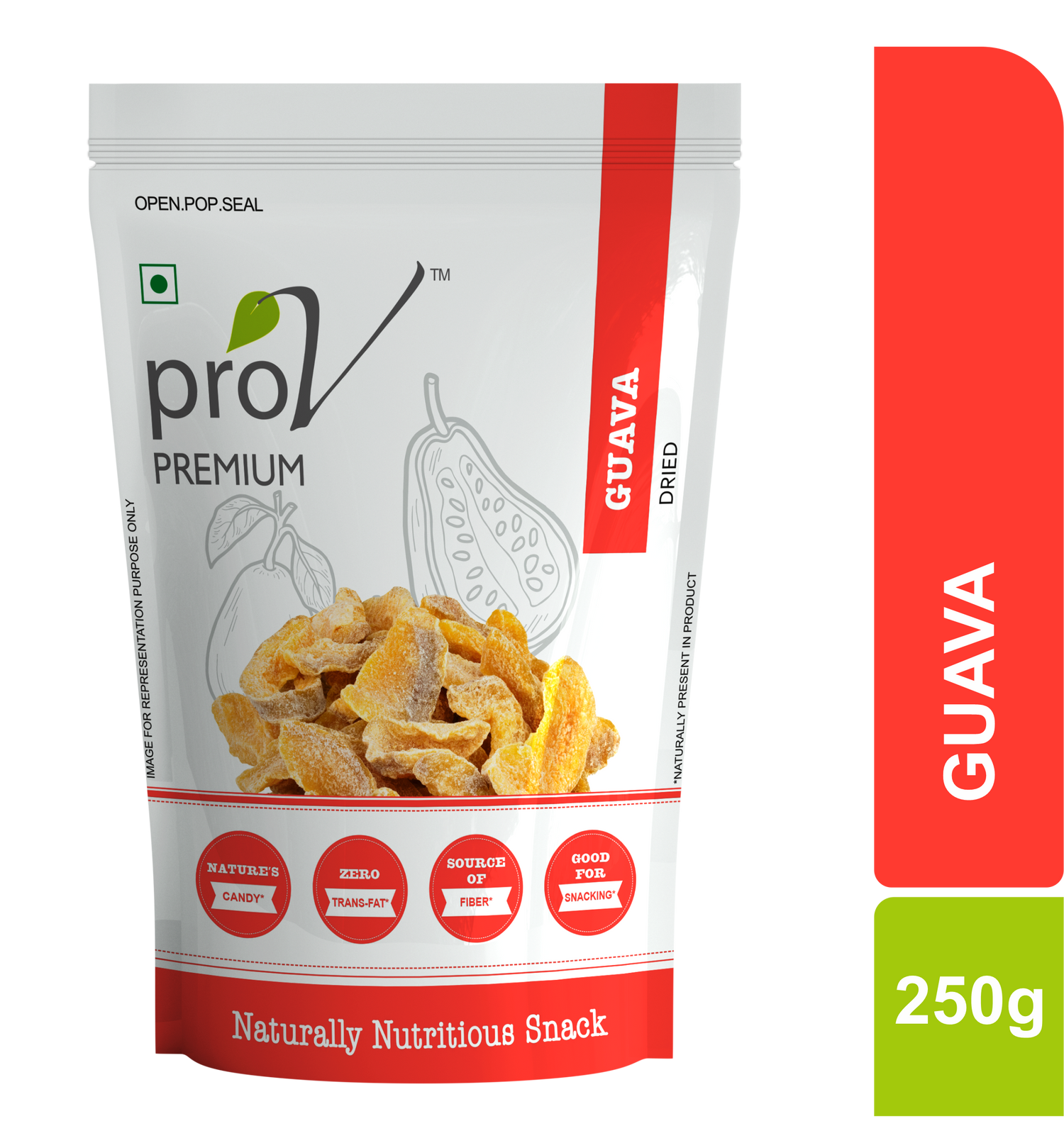 ProV Premium Guava Dried 250gms Dried Fruits Dried Fruits