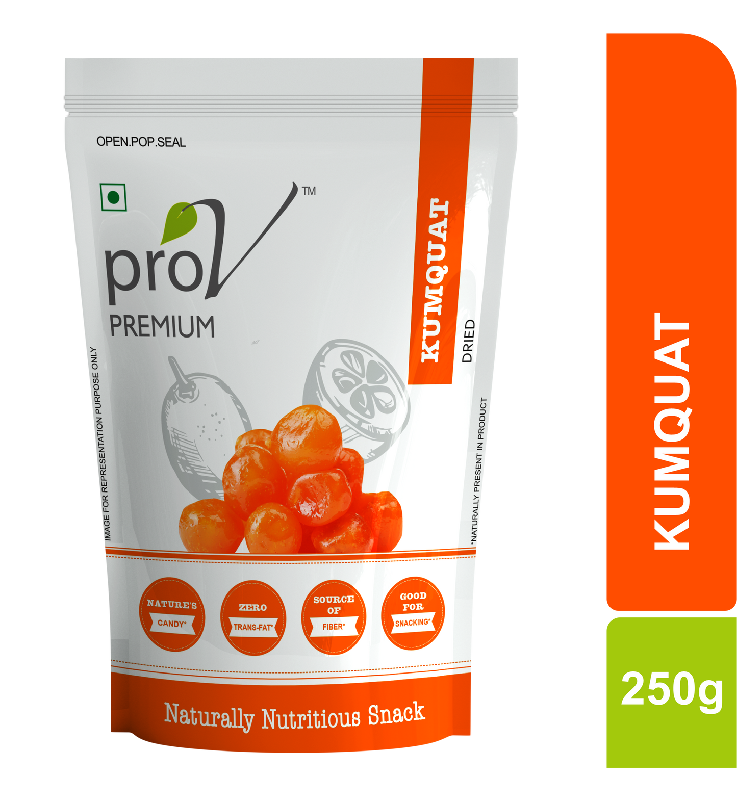 ProV Premium Kumquat Dried 250gms Dried Fruits Dried Fruits