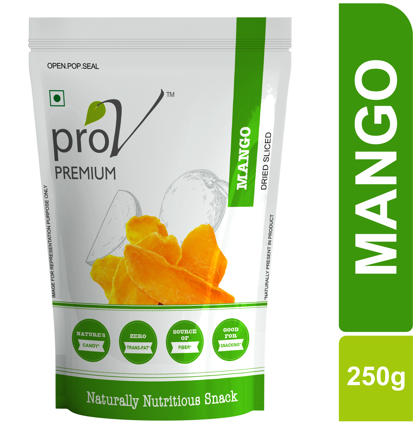 ProV Premium Mango Sliced 250gms Dried fruits Dried Fruits