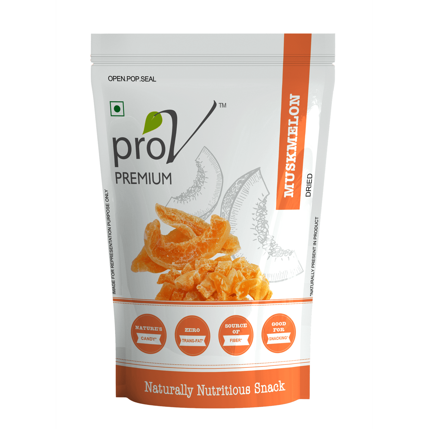ProV Premium Muskmelon Dried 250gms Dried fruits Dried Fruits