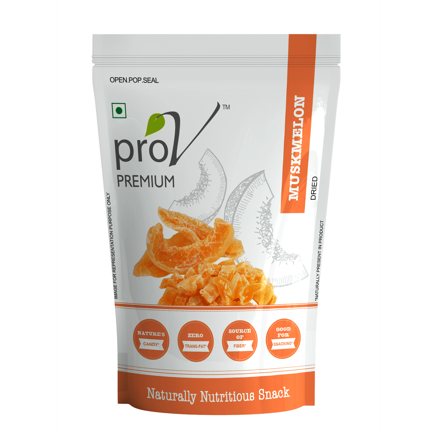 ProV Premium Muskmelon Dried 250gms Dried fruits Dried Fruits