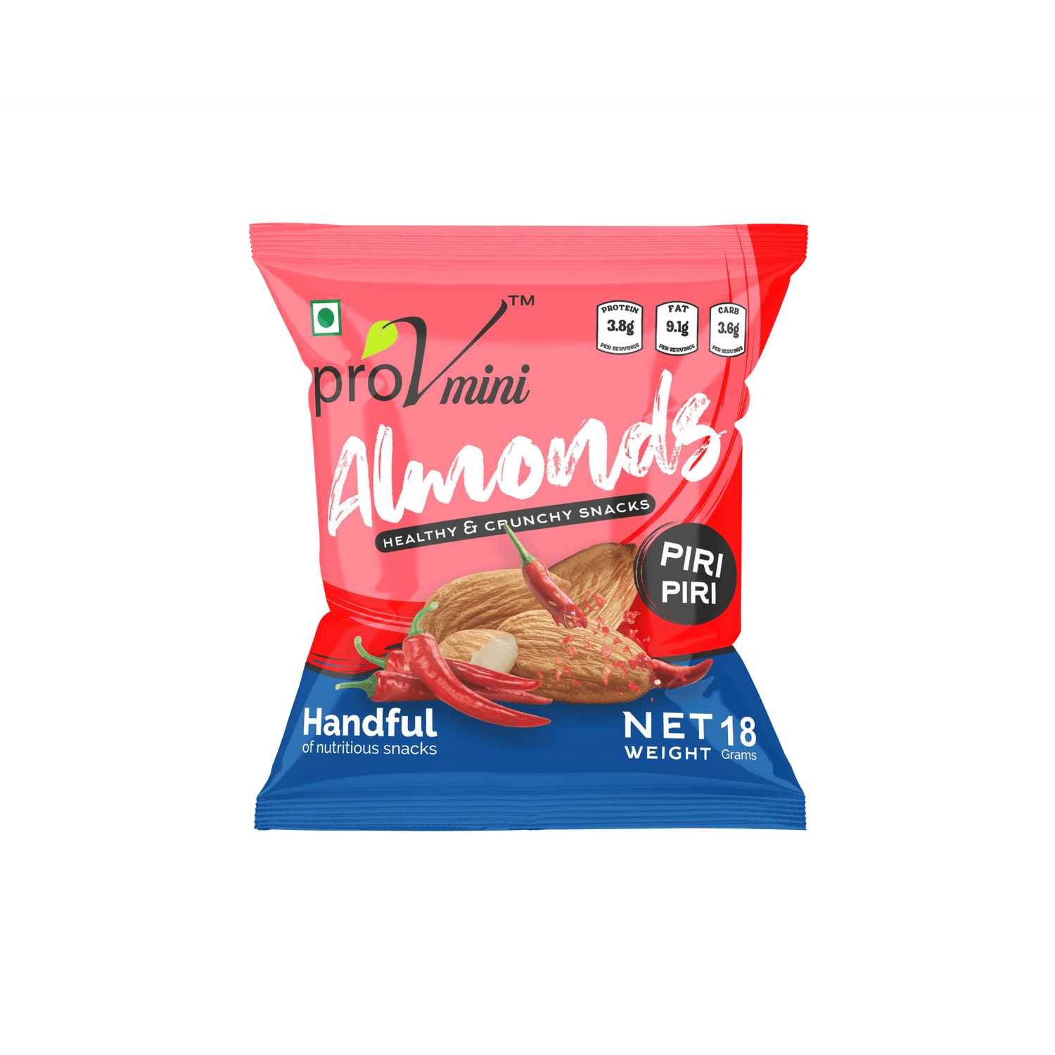 ProV Mini Almonds Piri Piri 18g Nuts Almonds