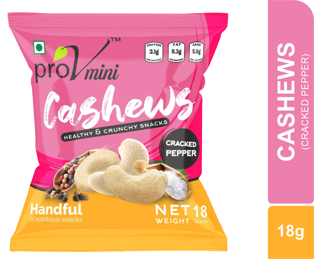 ProV Mini Cashew Cracked Pepper 18g Nuts Cashews