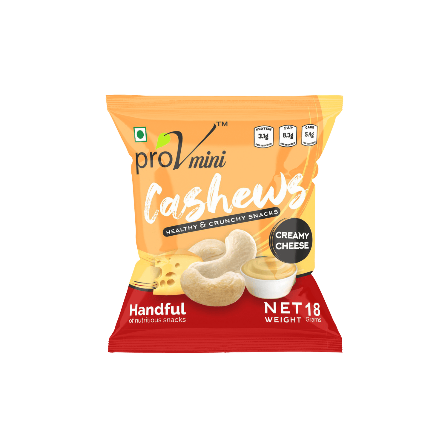 ProV Mini Cashew Creamy Cheese 18g Nuts Cashews