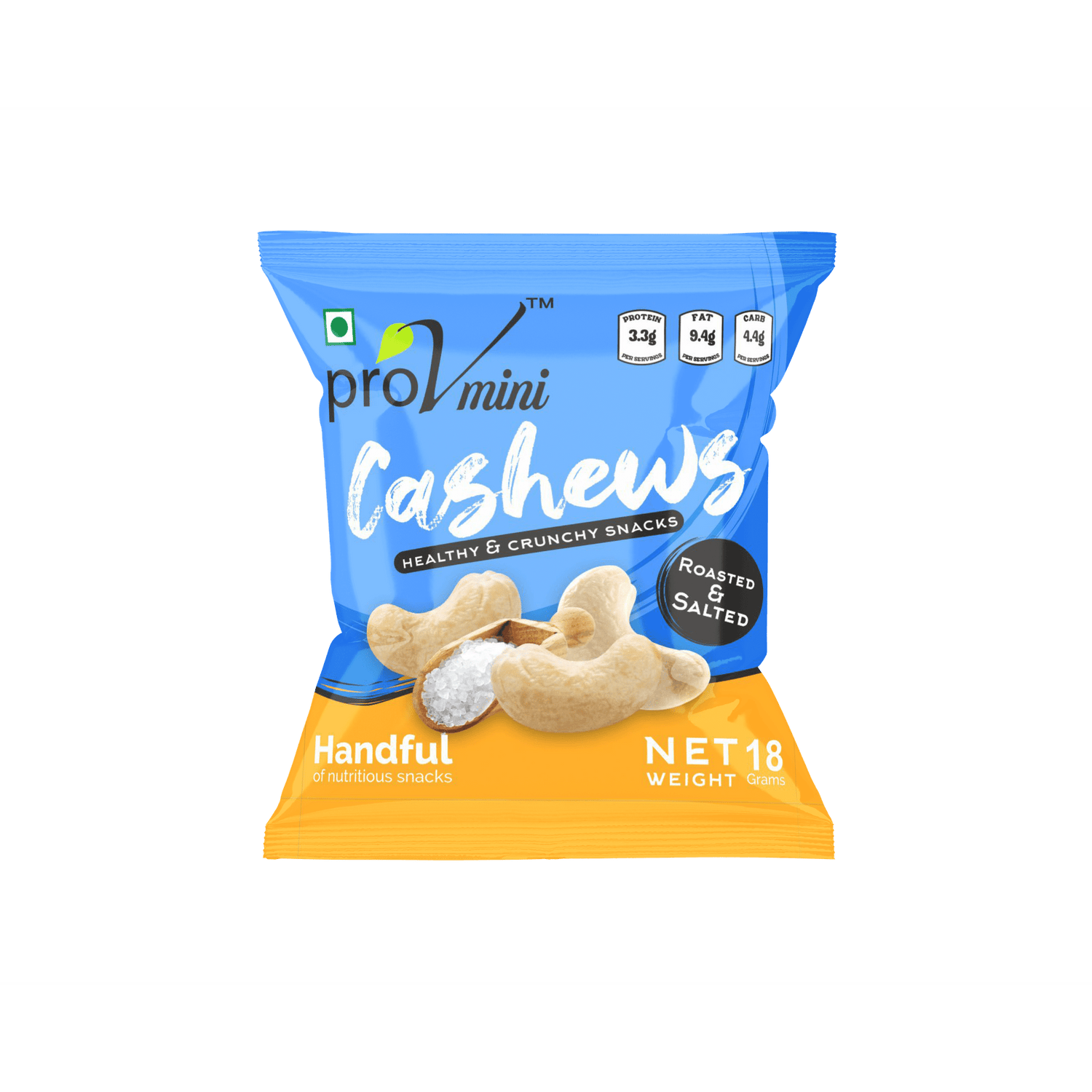 ProV Mini Cashew Roasted Salted 18g Nuts Cashews