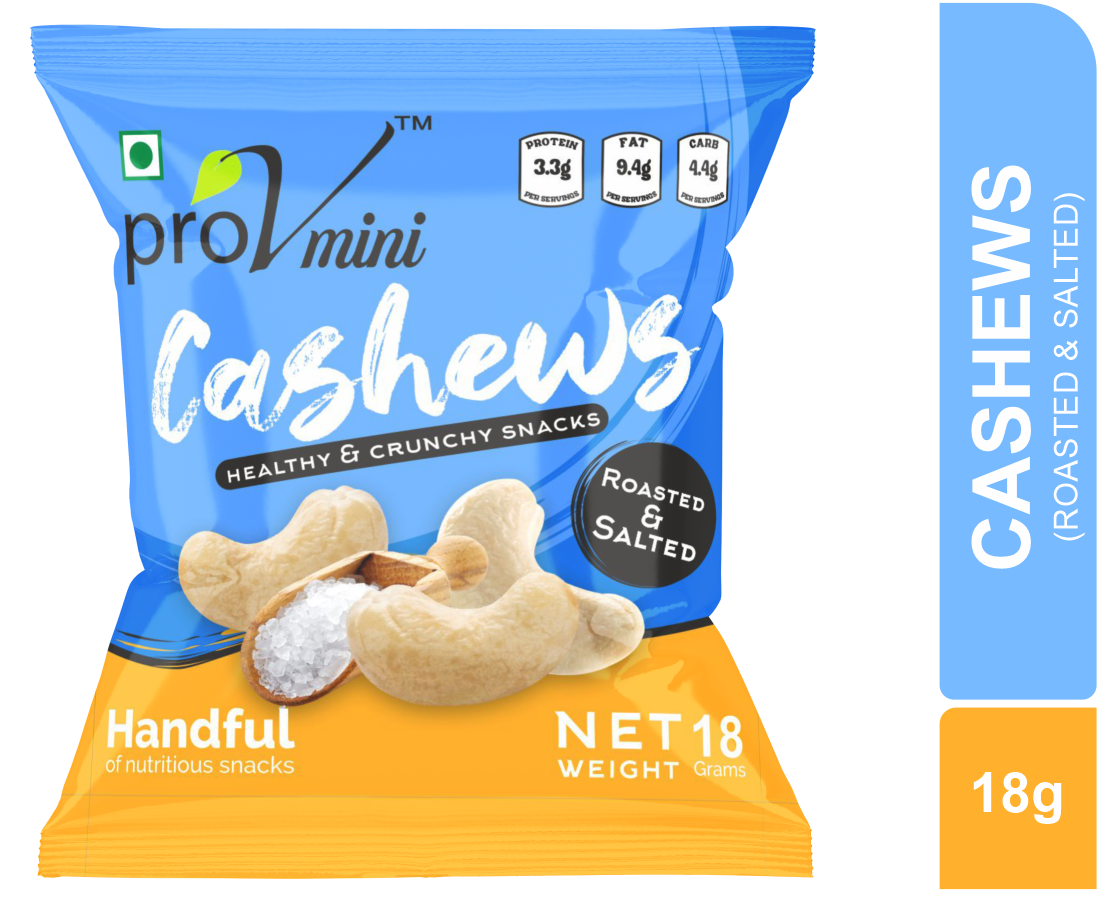 ProV Mini Cashew Roasted Salted 18g Nuts Cashews