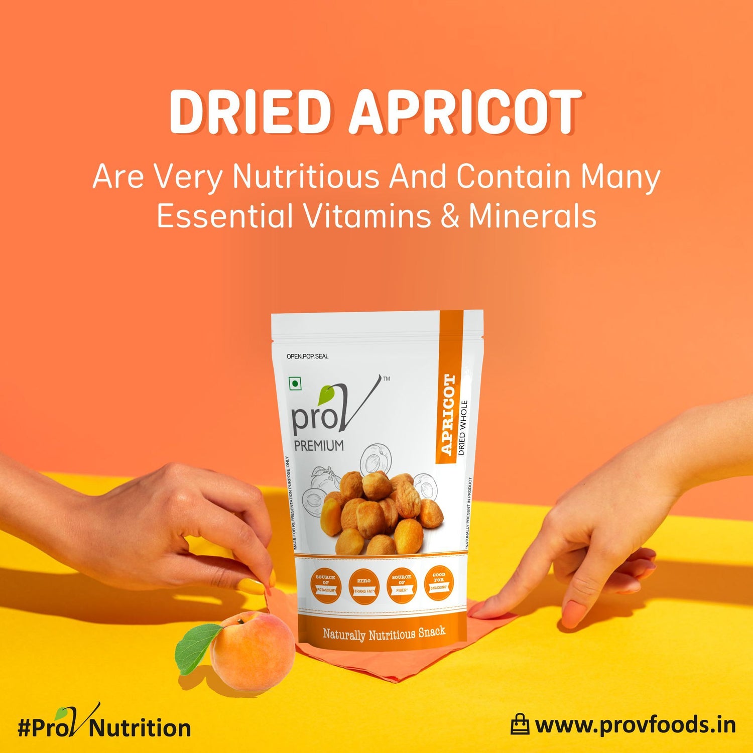 ProV Premium Apricots 250g Dried fruits Dried Fruits