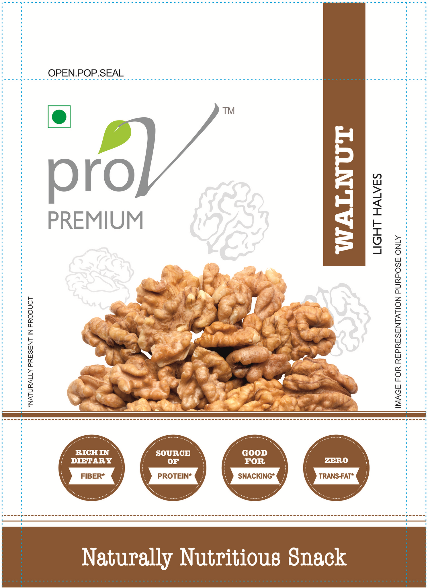 ProV Premium Walnut Light Halves 250g Nuts Walnuts