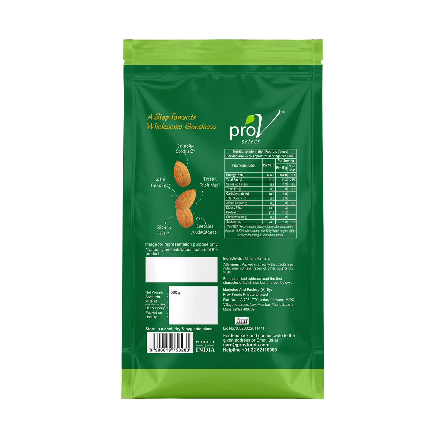 ProV Select Almond Independence 500g Nuts Almonds