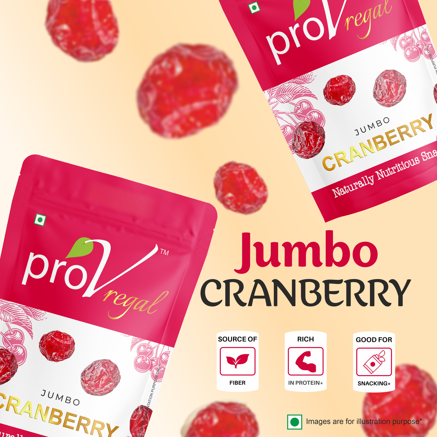 ProV Regal Cranberry Dried 200g Berries Berries