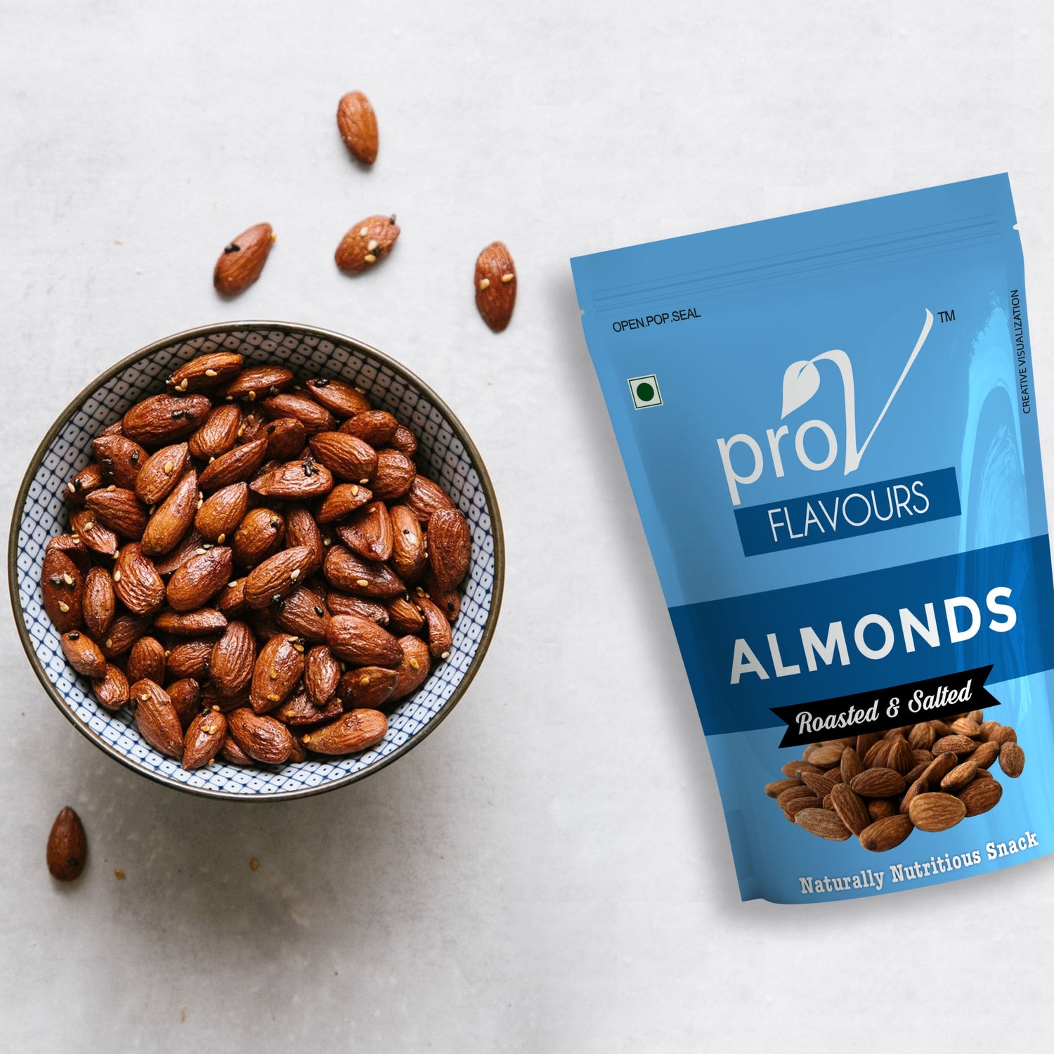 ProV Flavour Almonds Roasted & Salted 200g Nuts Almonds