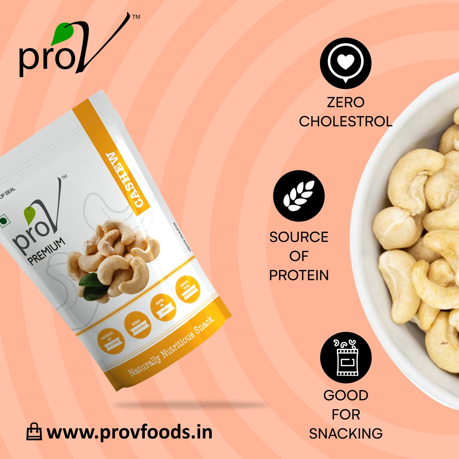 ProV Premium Cashews 250g Nuts Cashews