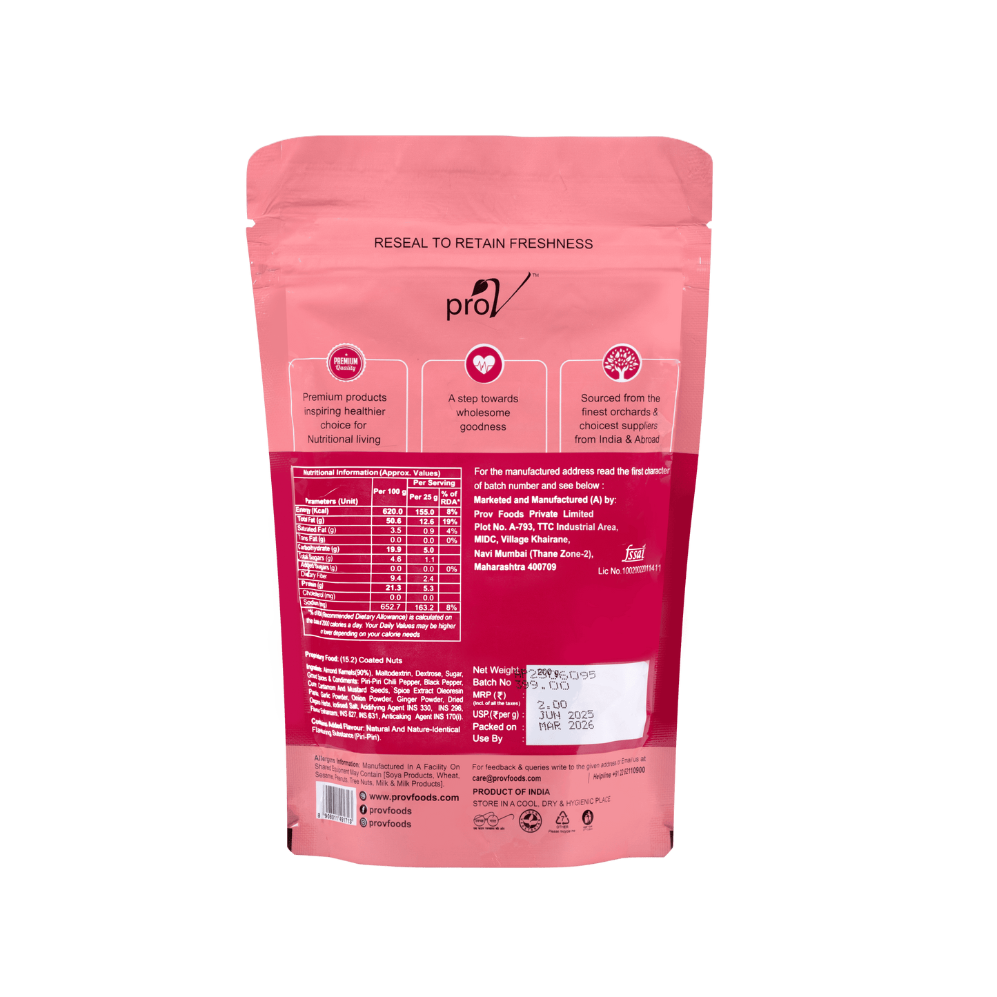 Almonds Piri Piri 200g