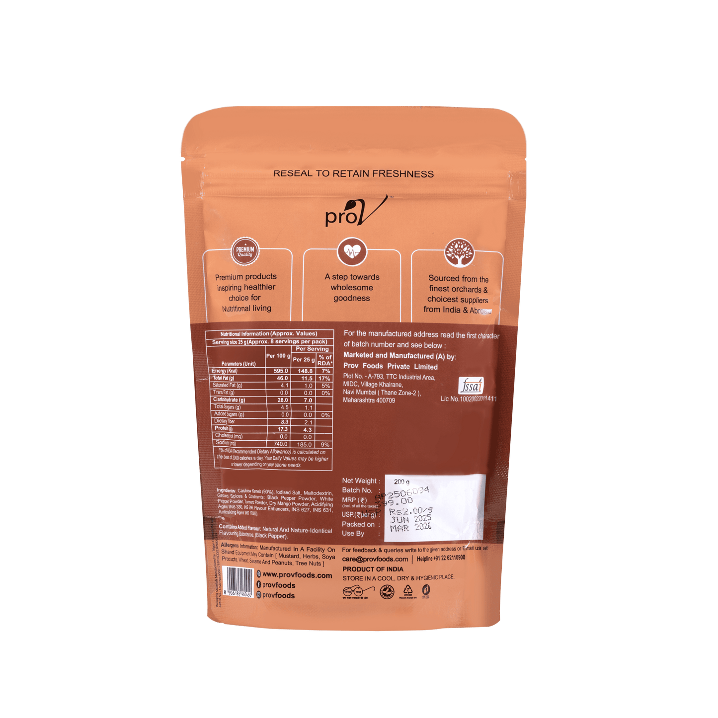 Cashew Cracked Pepper 200g