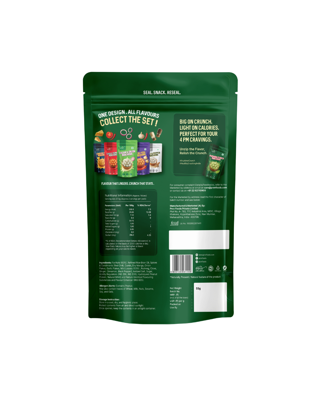 ProV Flavours - Pudina Punch Makhana 55g