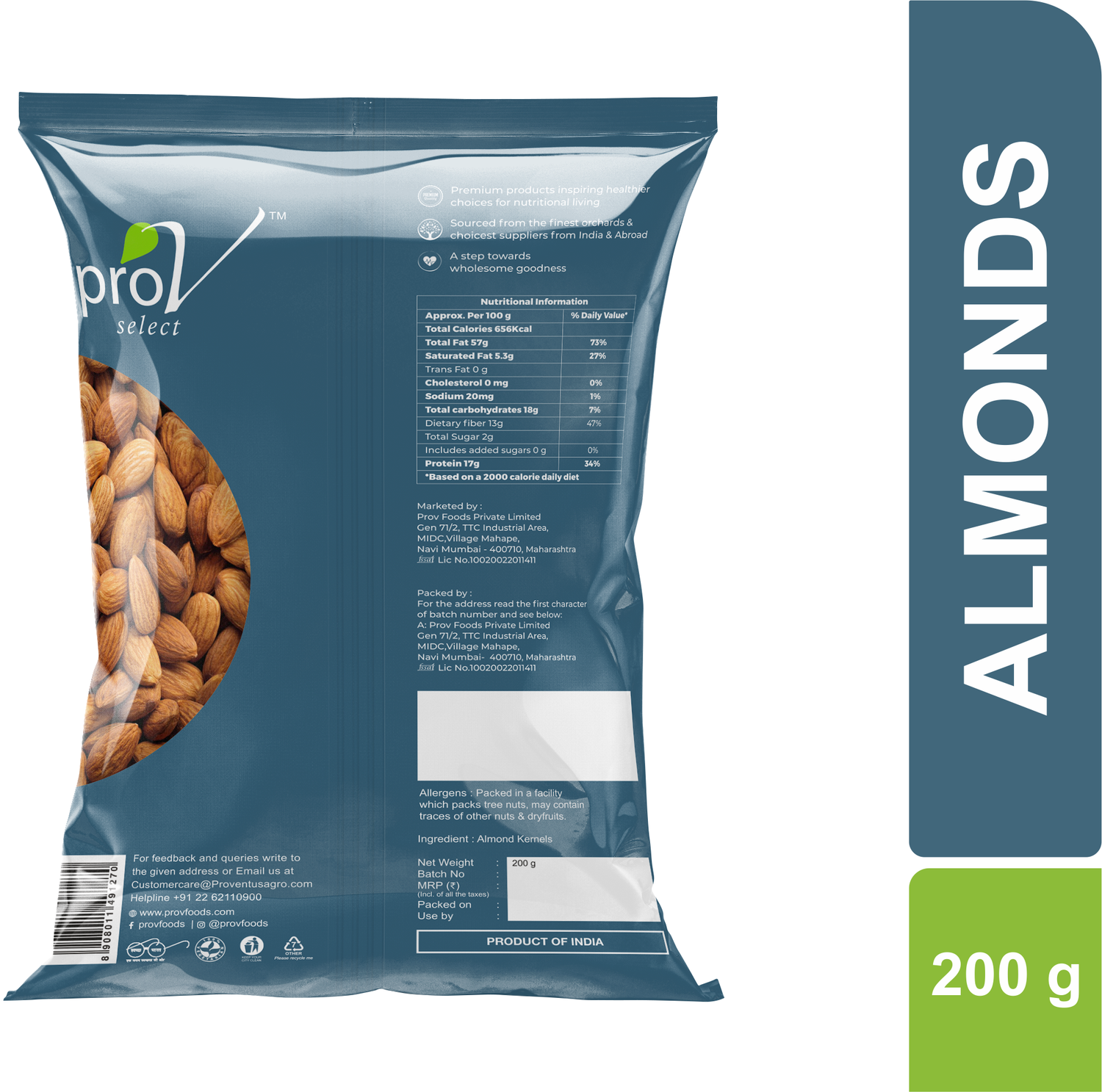 ProV Select Almonds 200g Nuts Almonds