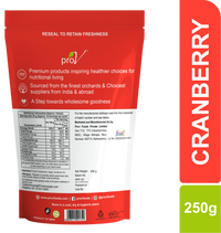ProV Premium Cranberry Dried 250g Berries Berries