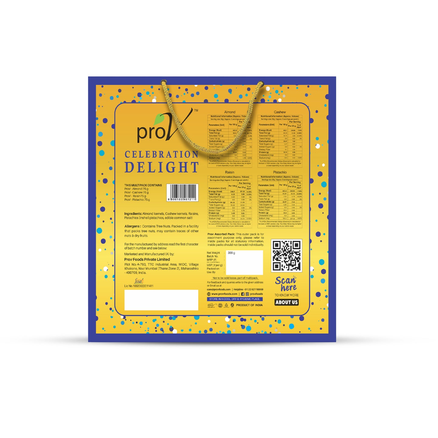 ProV Celebration Delight - Gift Tray Pack 300g