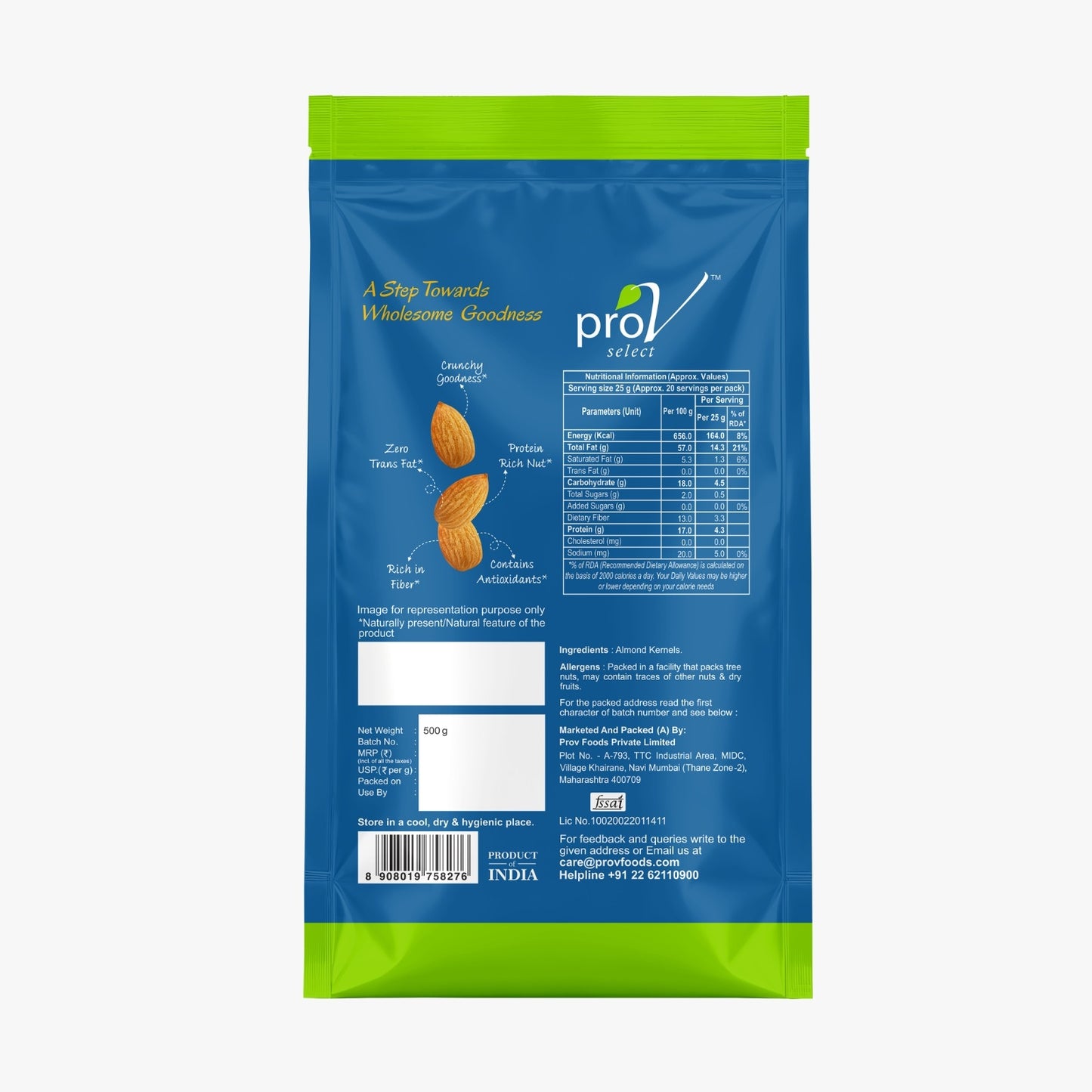 ProV Select Almond California 500g Nuts Almonds