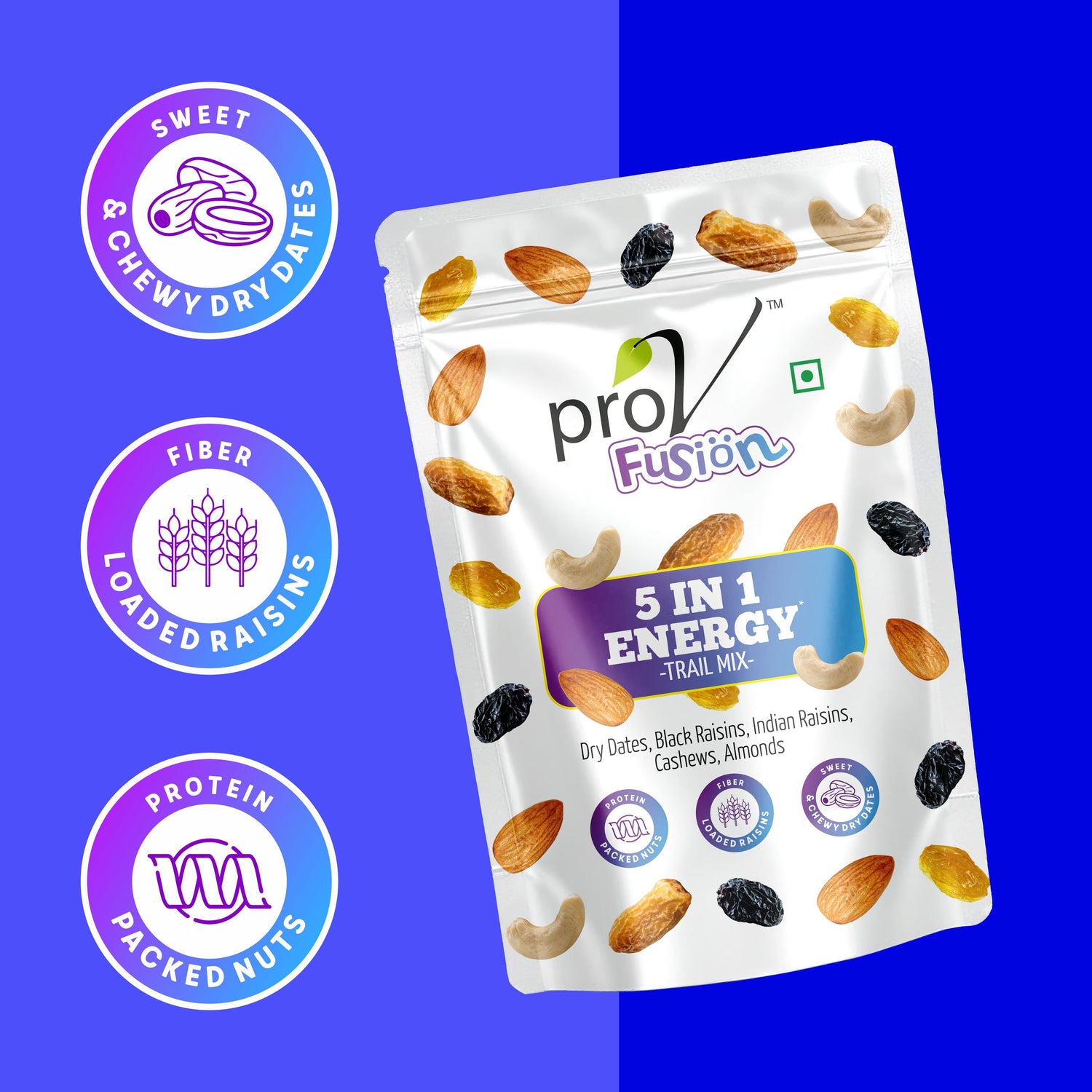 ProV Fusion 5 in 1 Energy 200 g Trail Mix Trail Mix
