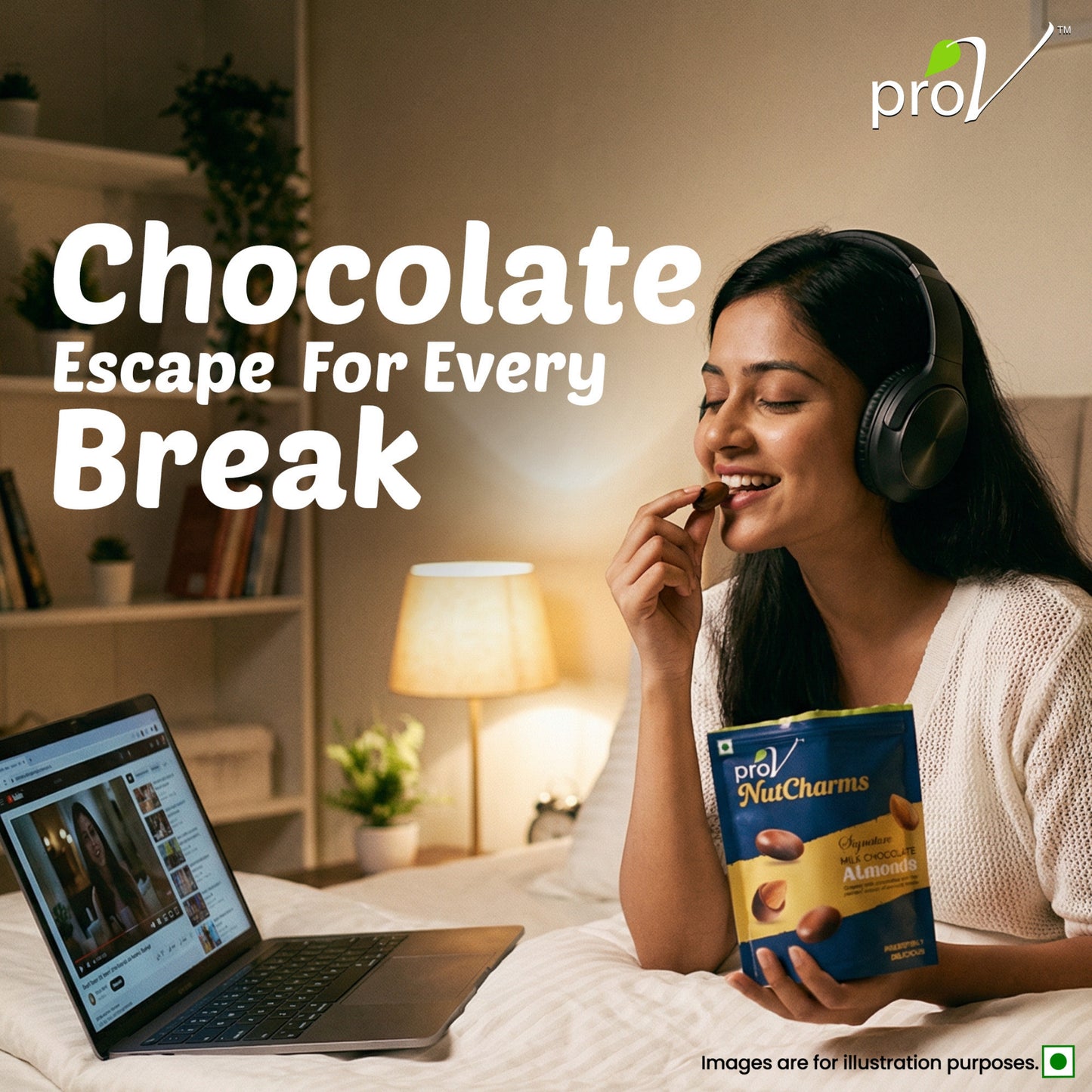 Prov NutCharms - Milk Chocolate Almond 50g