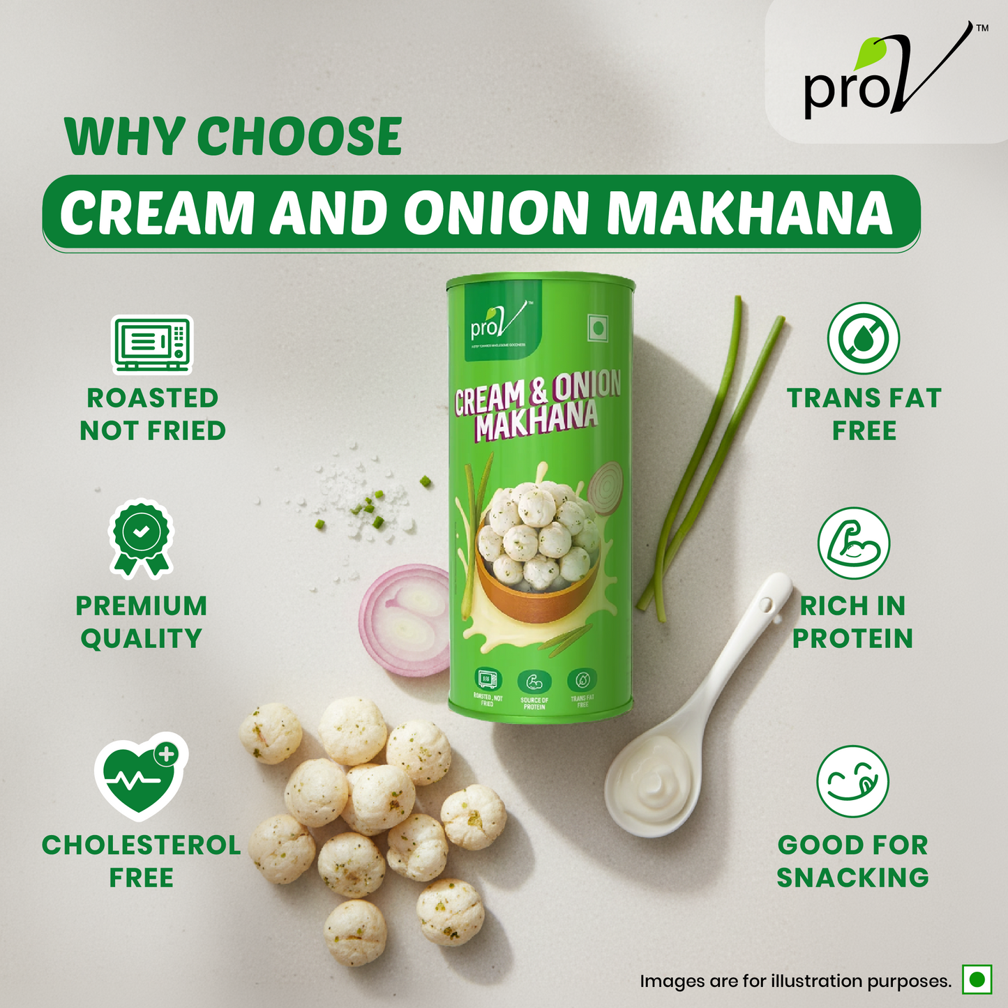 Cream and Onion Makhana 77g