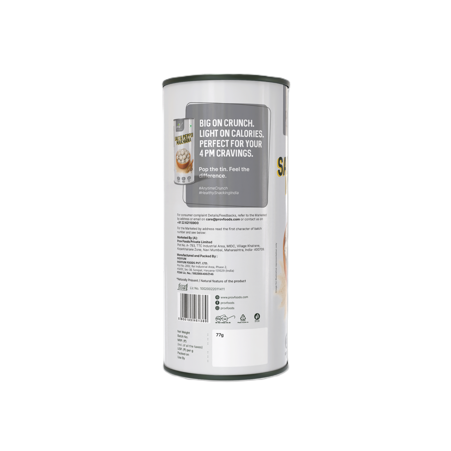 Salt & Pepper Makhana 77g