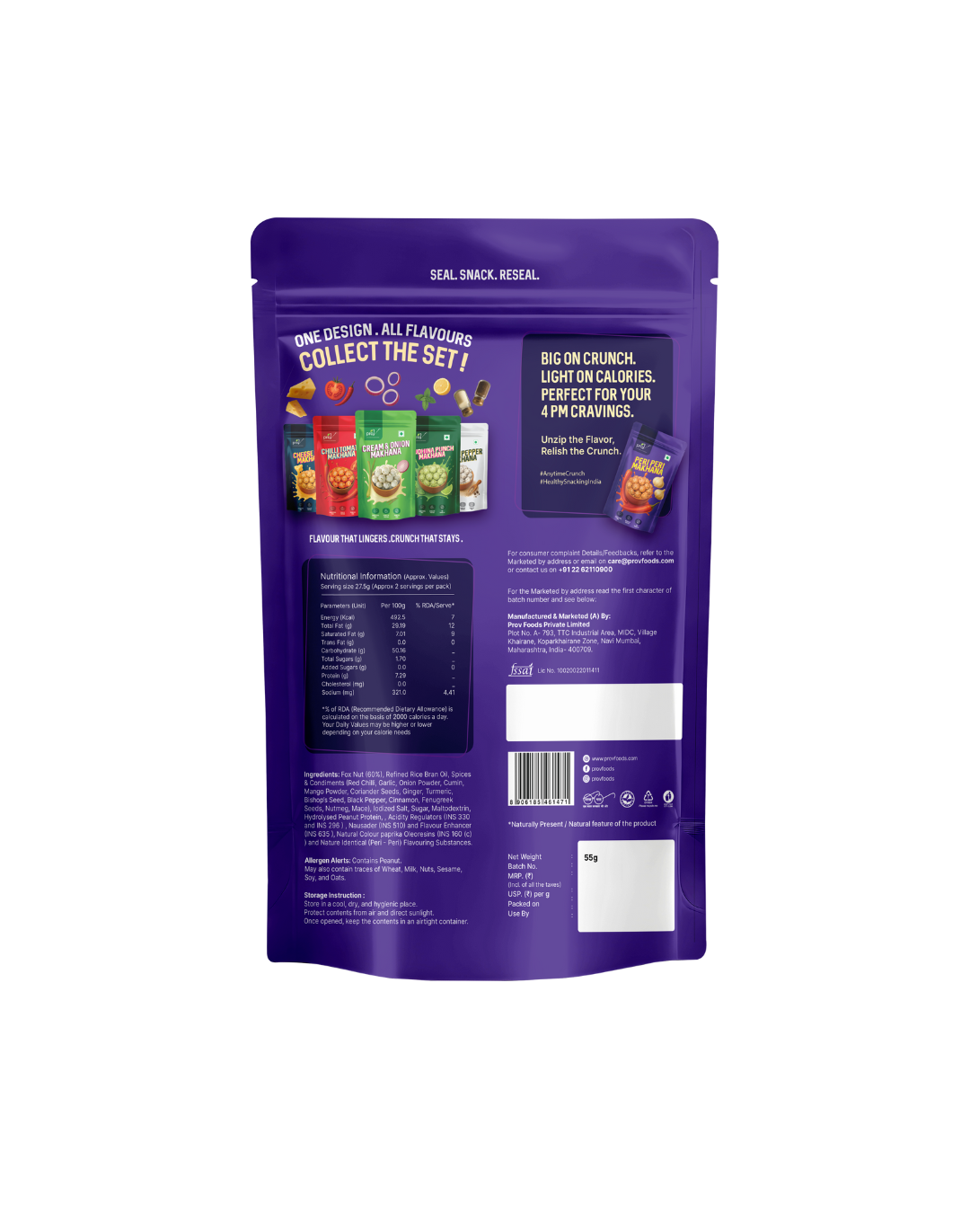 ProV Flavours - Peri Peri Makhana 55g