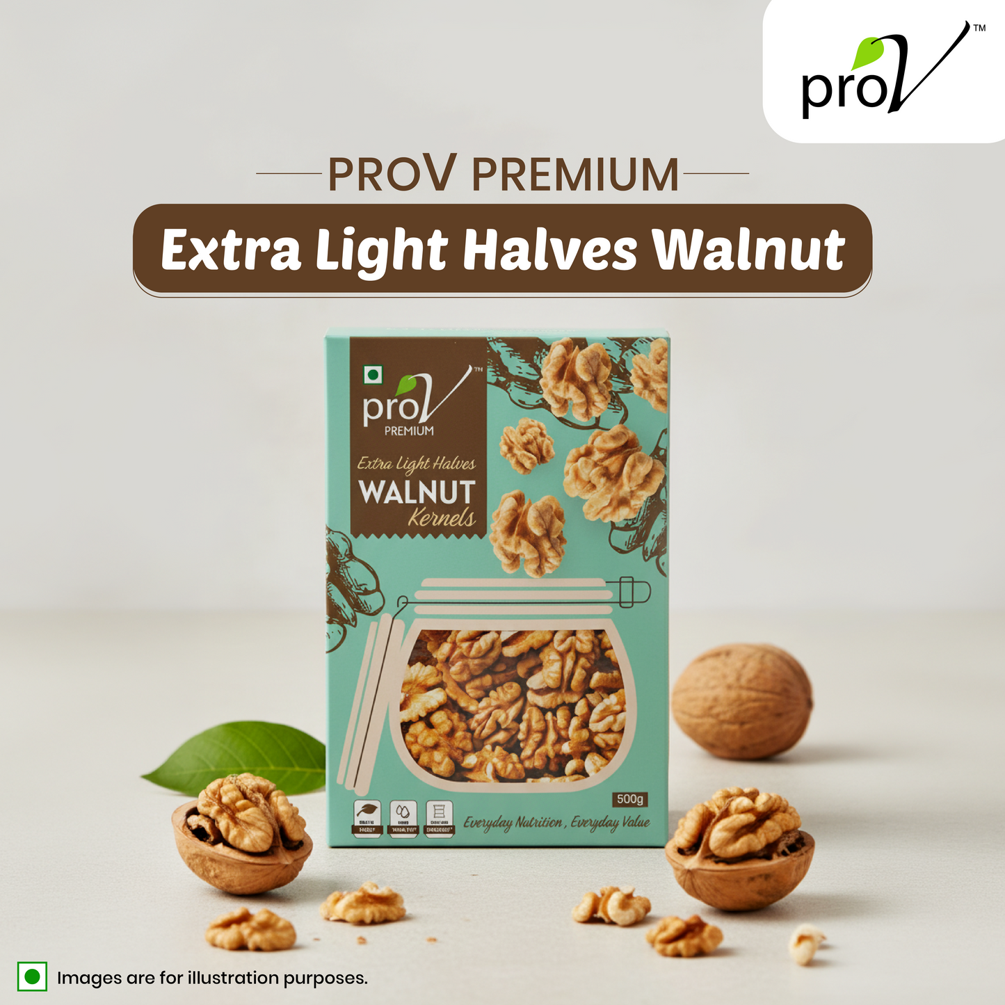 Walnut Extra Light Halves 500g (Box)
